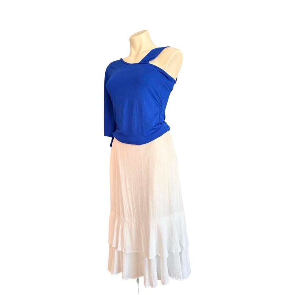 Lauren conrad White Ruffle Layers Boho Fairycore Skirt Sz S